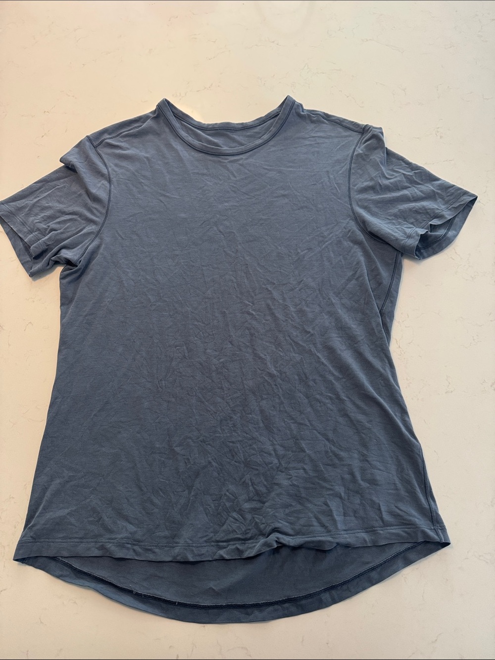 Lululemon Men M tshirt Crewneck Slate Blue
